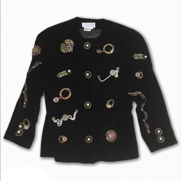 Vintage Nannell Button Up Sweater Size 8 - Picture 1 of 10